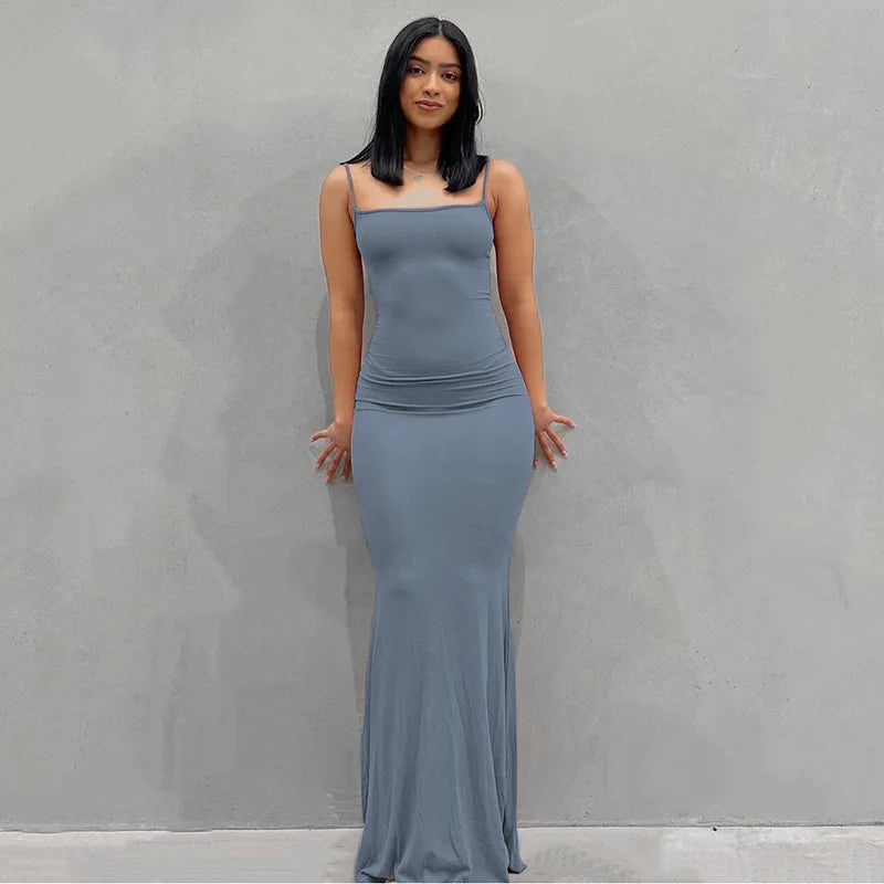 Vivara™ – Sexy Maxikleid mit Spaghettiträgern 4