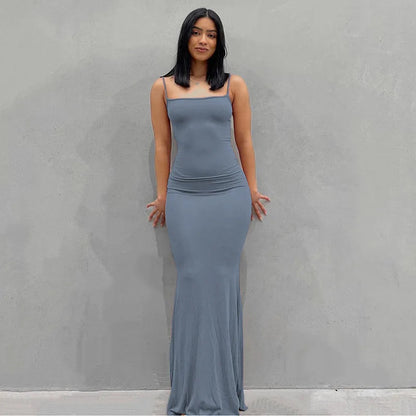 Vivara™ – Sexy Maxikleid mit Spaghettiträgern 4