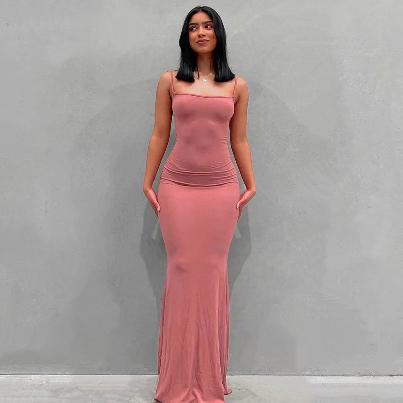 Vivara™ – Sexy Maxikleid mit Spaghettiträgern 5