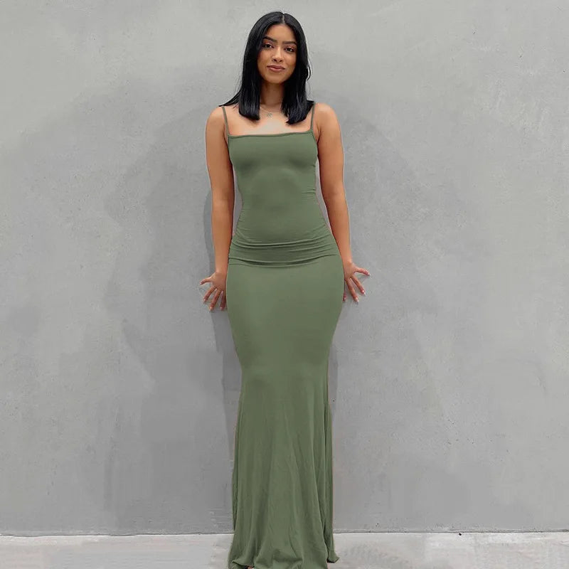 Vivara™ – Sexy Maxikleid mit Spaghettiträgern 7