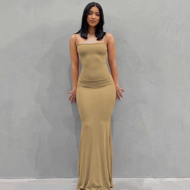 Vivara™ – Sexy Maxikleid mit Spaghettiträgern 9