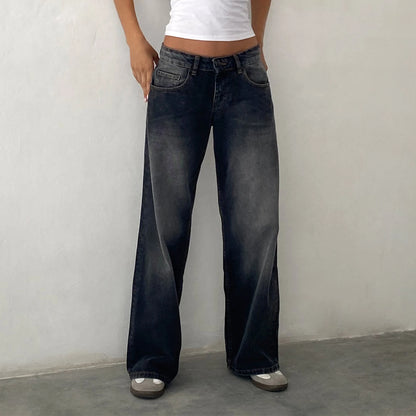 AVENIA SCHLAGHOSE – LOW-WAIST JEANSHOSE IM LOCKEREN Y2K STYLE