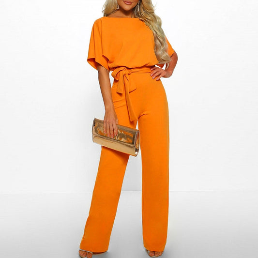 CARA – LOCKERER JUMPSUIT MIT GÜRTEL UND RÜCKENAUSSCHNITT