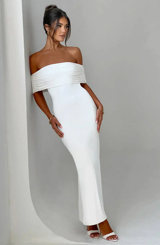 CELINE – OFF-SHOULDER ABENDKLEID