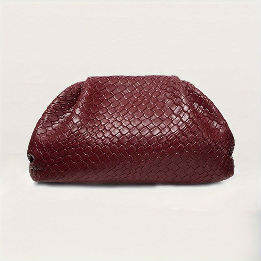 LORENA – GEFLOCHTENE CLUTCH AUS KUNSTLEDER