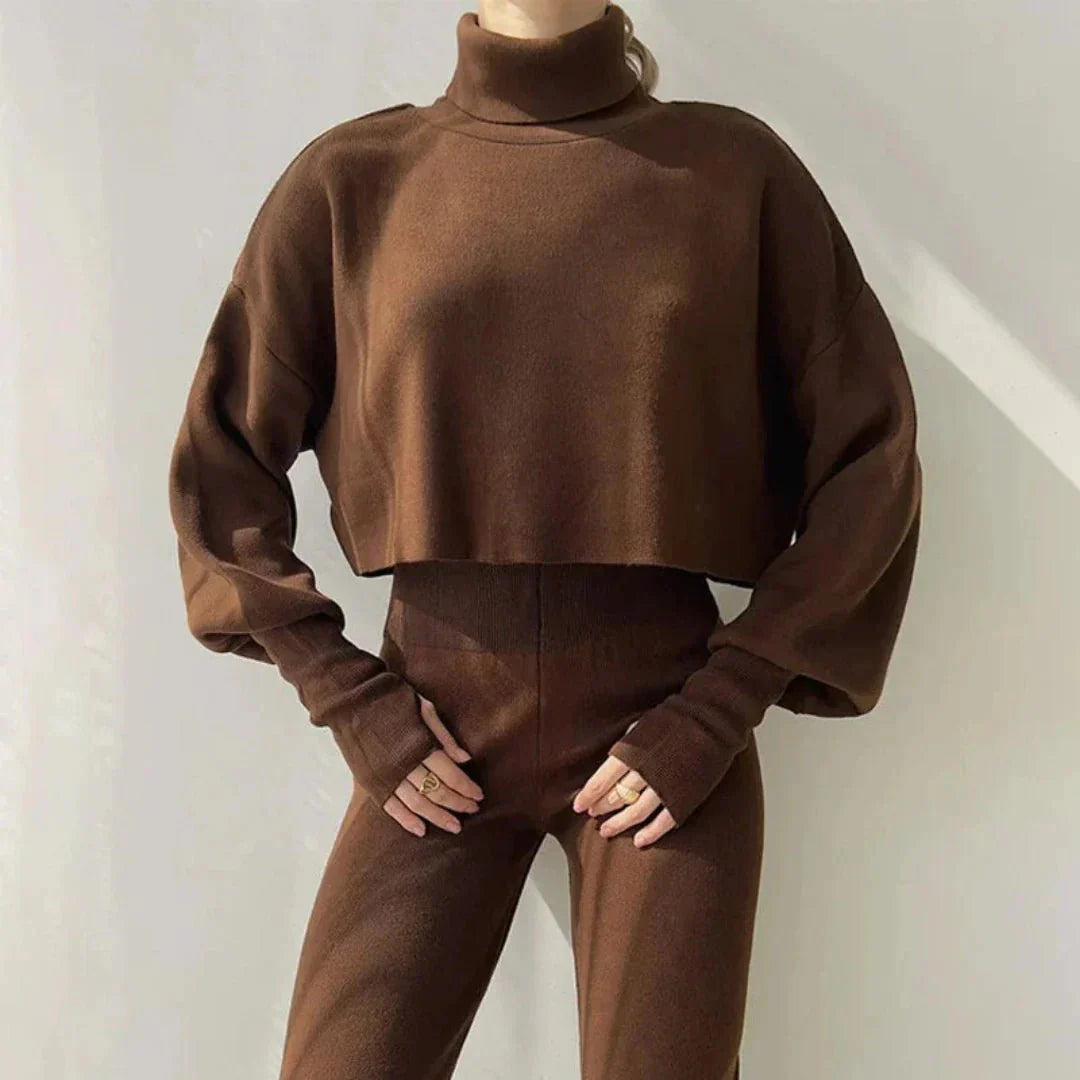 MALIA ZWEITEILER MIT SWEATER UND WEITER HOSE – WINTERSET IN VIELEN FARBEN