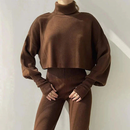 MALIA ZWEITEILER MIT SWEATER UND WEITER HOSE – WINTERSET IN VIELEN FARBEN