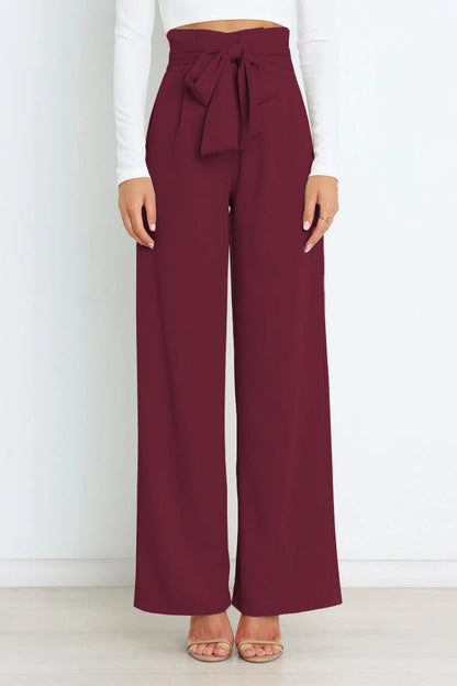 Variant image for Damen Weite Hose Beige Größe M Baumwolle-25