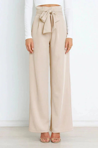 VALERIA – PAPERBAG DAMENHOSE MIT HOHER TAILLE IN VIELEN FARBEN