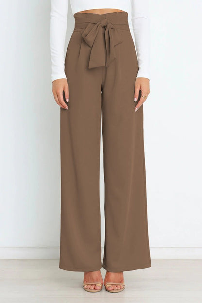 VALERIA – PAPERBAG DAMENHOSE MIT HOHER TAILLE IN VIELEN FARBEN