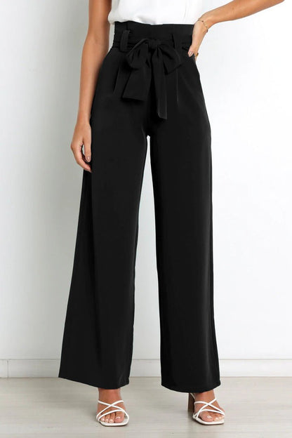 VALERIA – PAPERBAG DAMENHOSE MIT HOHER TAILLE IN VIELEN FARBEN