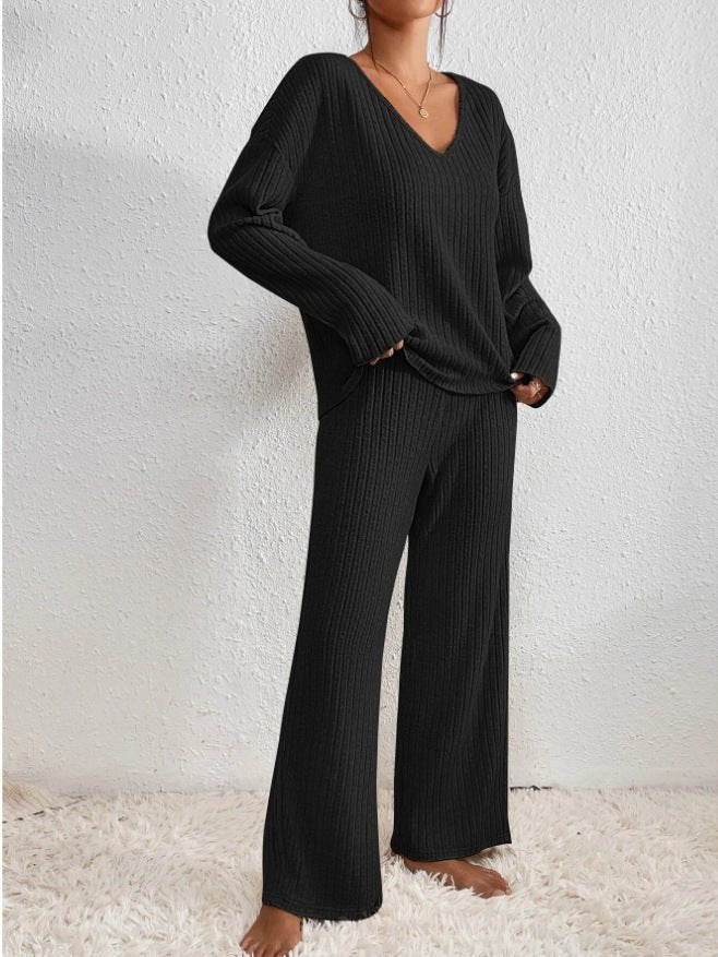 FELINA – ZWEITEILIGES LOUNGEWEAR SET MIT RIPPSTRUKTUR