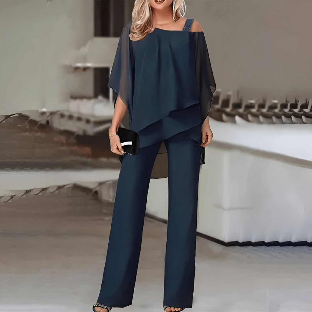 YARELI ZWEITEILIGES SET – DAMENANZUG AUS POLYESTER MIT SCHULTERFREIEM SCHNITT