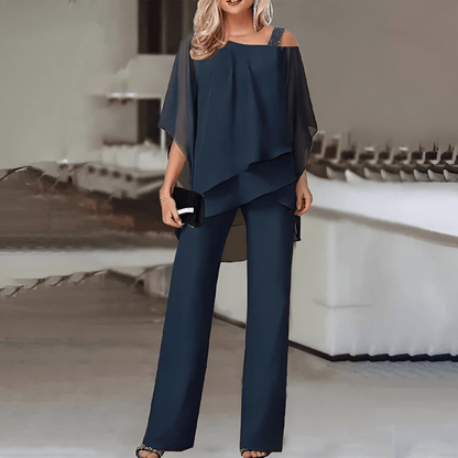 YARELI ZWEITEILIGES SET – DAMENANZUG AUS POLYESTER MIT SCHULTERFREIEM SCHNITT