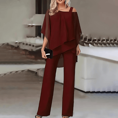 YARELI ZWEITEILIGES SET – DAMENANZUG AUS POLYESTER MIT SCHULTERFREIEM SCHNITT