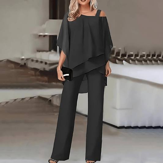 YARELI ZWEITEILIGES SET – DAMENANZUG AUS POLYESTER MIT SCHULTERFREIEM SCHNITT