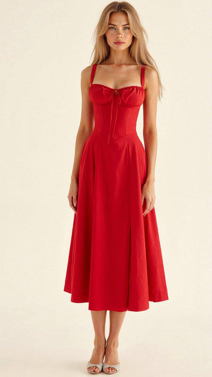 KIANA | KORSETT MIDIKLEID