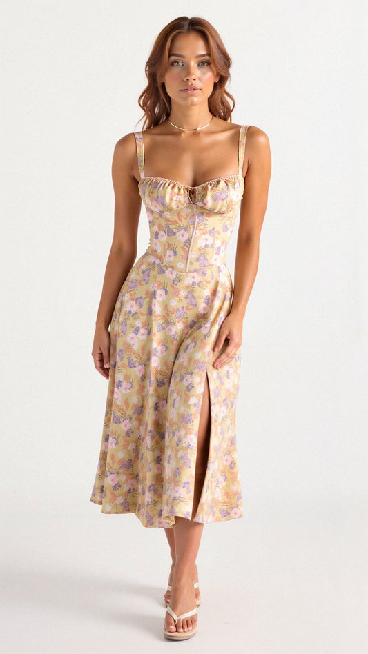 KIANA | KORSETT MIDIKLEID