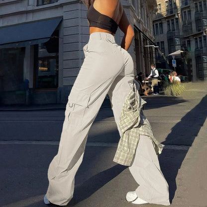 NAYA – CARGOHOSEN IM STREETWEAR-LOOK MIT HOHEM BUND UND WEITEM BEIN