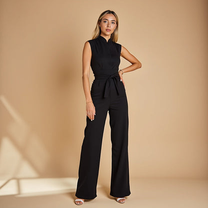 Variant image for Damen Jumpsuit Schwarz Größe M Atmungsaktives Material – Eleganter Einteiler für Sommer und Festlichkeiten-11