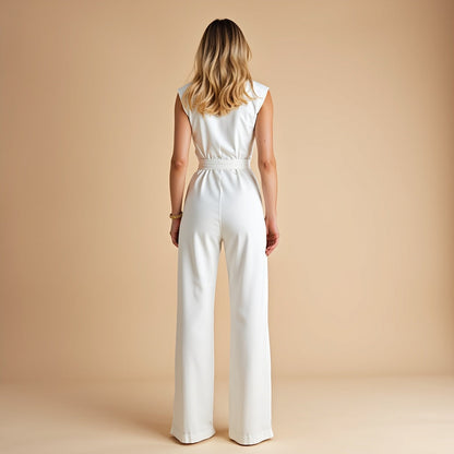 LOTTI – ELEGANTER ÄRMELLOSER OVERALL MIT TAILLIERTEM SCHNITT
